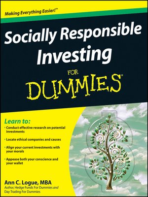 cover image of Socially Responsible Investing For Dummies